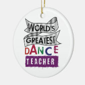 Bestster der Tanz-Lehrer-einseitige Verzierung der Keramik Ornament (Links)