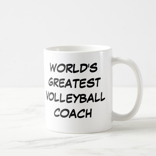 Bestster der Volleyball-Trainer-" Tasse "der Welt (Rechts)