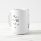 Bestster die Katzen-Vater der Welt - Foto, Name Kaffeetasse (Vorderseite Links)