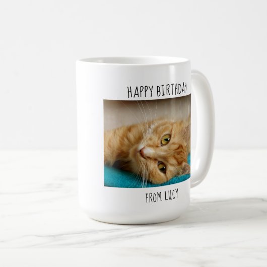 Bestster die Katzen-Vater der Welt - Kaffeetasse (VorderseiteRechts)