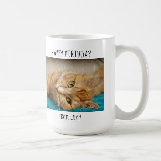 Bestster die Katzen-Vater der Welt - Kaffeetasse (Rechts)