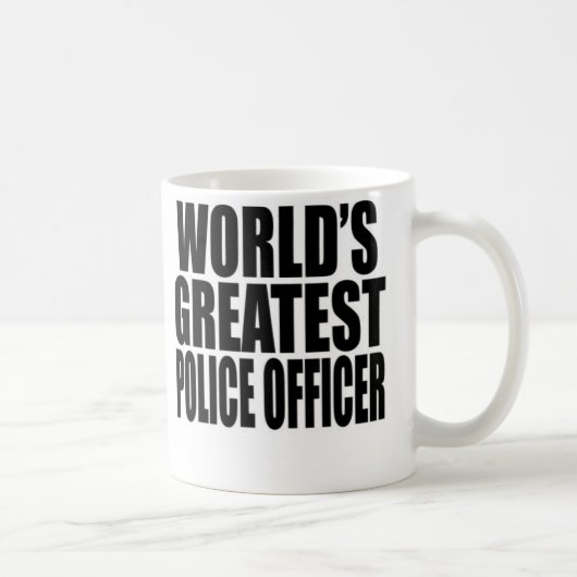 Bestster die Polizei-Offizier der Welt Kaffeetasse (Rechts)