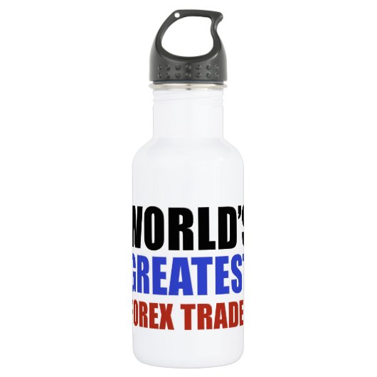 Bestster Forexhändler der Welt Trinkflasche (Vorderseite)