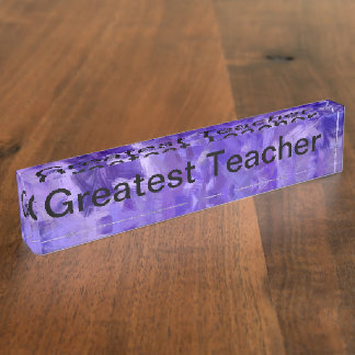 Bestster Lehrer Namensplakette