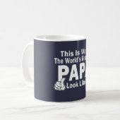 Bestster Papa Kaffeetasse (Vorderseite Links)