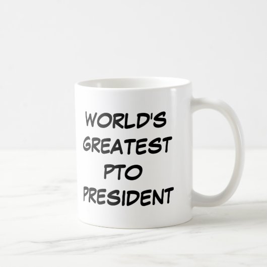 "Bestster Präsident" Tasse der Zapfwellenantrieb (Rechts)
