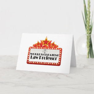 Bestster Professor der Welt Gesetzes Karte