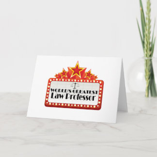 Bestster Professor der Welt Gesetzes Karte