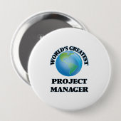 Bestster Projektleiter der Welt Button (Vorne & Hinten)
