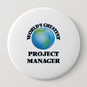 Bestster Projektleiter der Welt Button (Vorderseite)