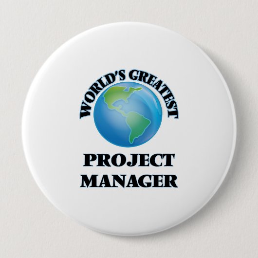 Bestster Projektleiter der Welt Button (Vorderseite)