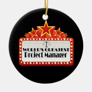 Bestster Projektleiter der Welt Keramik Ornament