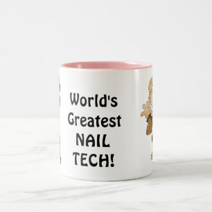 Bestster Tech der Nagel der Welt Zweifarbige Tasse