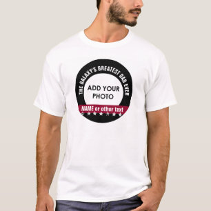 Bestster VATER hat kundenspezifischer FotoGrunge T-Shirt