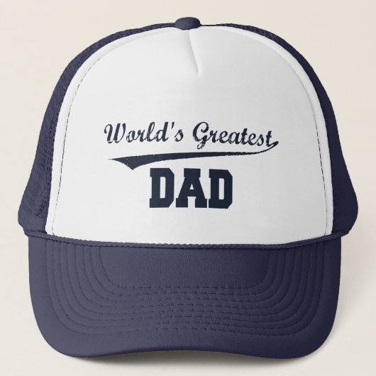 Bestster Vaterhut der Welt Truckerkappe (Vorderseite)