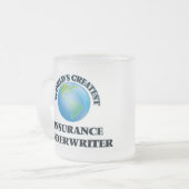 Bestster Versicherer der Welt Mattglastasse (Vorderseite Links)