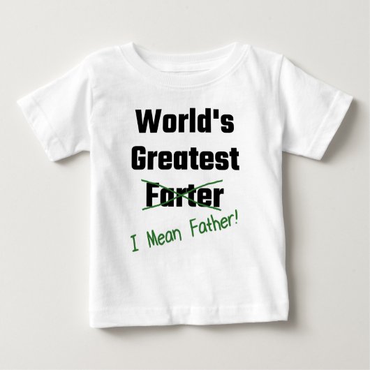 Beststes das Farter I der Welt gemeiner Vater Baby T-shirt (Vorderseite)