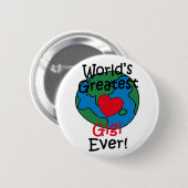 Beststes das Gigi der Welt Herz Button (Vorne & Hinten)