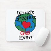Beststes das Gigi der Welt Herz Mousepad (Mit Mouse)
