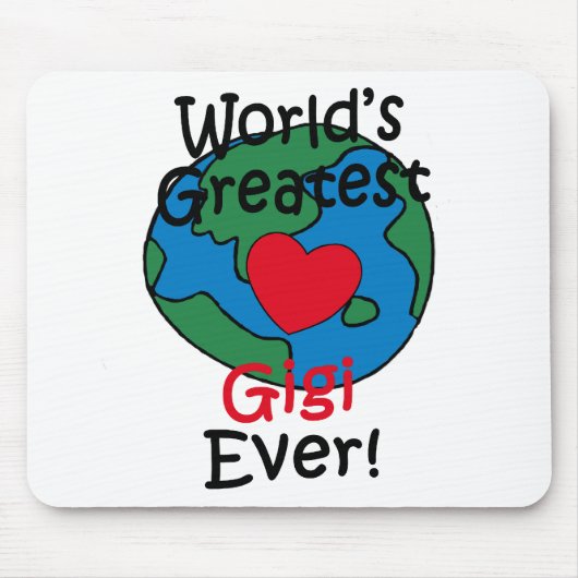 Beststes das Gigi der Welt Herz Mousepad (Vorne)