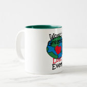 Beststes das Lolo der Welt Herz Zweifarbige Tasse (Vorderseite Links)