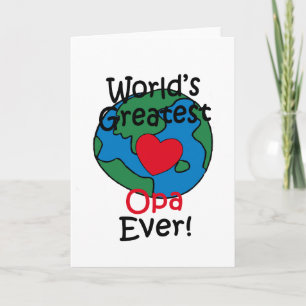Beststes das Opa der Welt Herz Karte