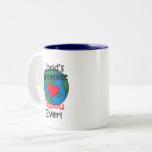 Beststes das Papou der Welt Herz Zweifarbige Tasse (Vorderseite Links)