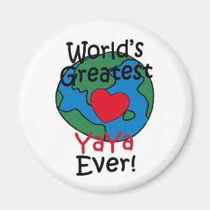 Beststes das YaYa der Welt Herz Magnet