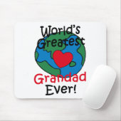 Beststes der Grandad-Herz der Welt Mousepad (Mit Mouse)