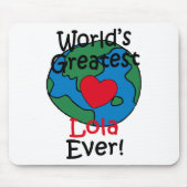 Beststes der Lola der Welt Herz Mousepad (Vorne)
