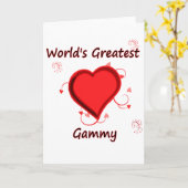 Beststes Gammy der Welt Karte (Gelbe Blume)