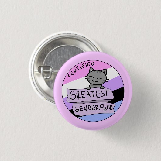 Beststes Genderfluid Button (Vorne & Hinten)