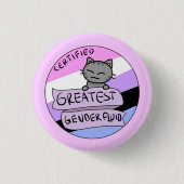 Beststes Genderfluid Button (Vorderseite)