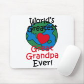 Beststes großes der Großvater-Herz der Welt Mousepad (Mit Mouse)