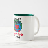 Beststes großes der Großvater-Herz der Welt Zweifarbige Tasse (VorderseiteRechts)