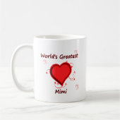 Beststes mimi der Welt Kaffeetasse (Links)