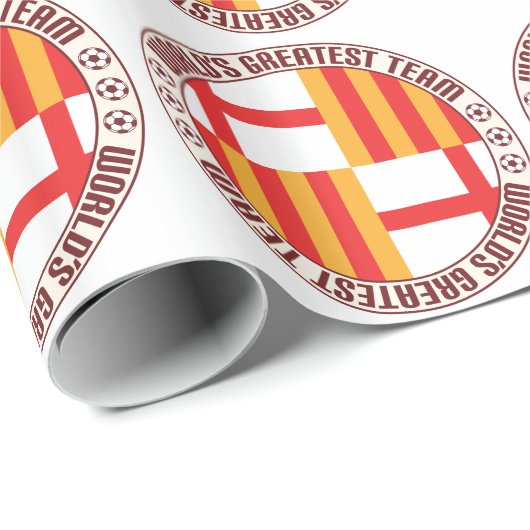 Beststes Team Barcelonas Geschenkpapier (Rolleneckpunkt)