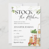 Bestücken Sie das Küchenpantry-Brautparty Einladung (Vorderseite)