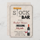 Bestücken Sie die Einladung der Bar-Korkenschraube (Vorne/Hinten)