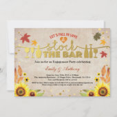 Bestücken Sie die Sonnenblume der Bar-Vertragspart Einladung (Vorderseite)