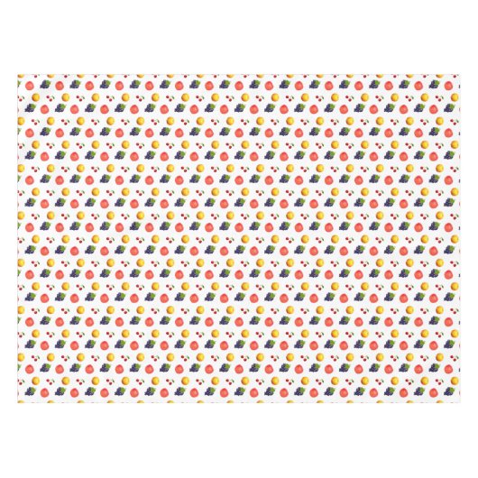 Bestückte frische Früchte auf Weiß Tischdecke (Vorderseite (Horizontal))