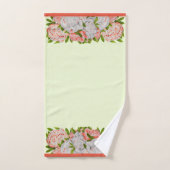 Bestückte Peonies auf einem Badetuch-Set Badhandtuch Set (Handtuch)