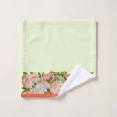Bestückte Peonies auf einem Badetuch-Set Badhandtuch Set (Waschlappen)