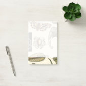 Bestückte Tiere auf Creme-Hintergrund gemalt Post-it Klebezettel (Büro)