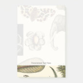 Bestückte Tiere auf Creme-Hintergrund gemalt Post-it Klebezettel (Vorderseite)