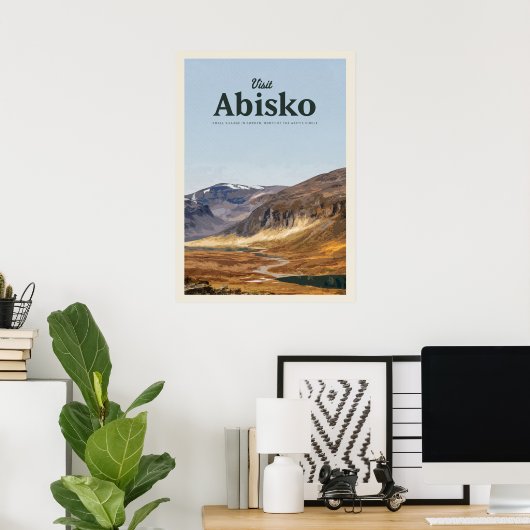 Besuch Abisko Poster (Heimbüro)