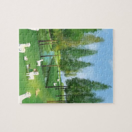 Besuch Alpaca Puzzle (Horizontal)