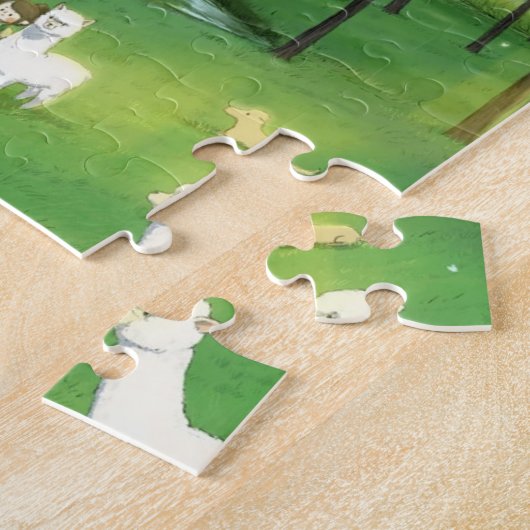 Besuch Alpaca Puzzle (Seite)