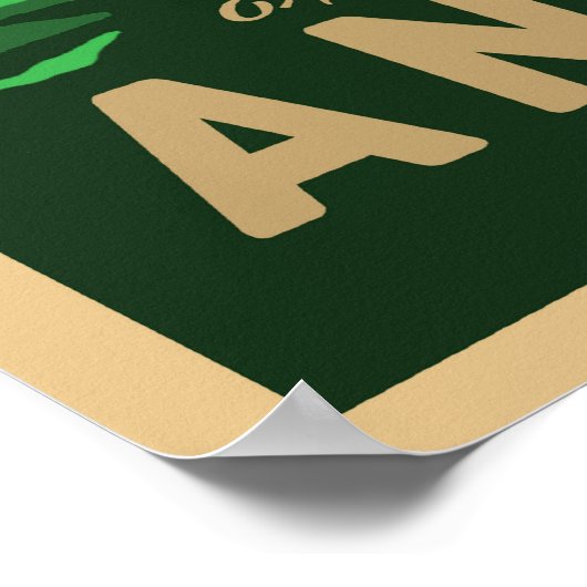 Besuch Antigua Poster (Ecke)