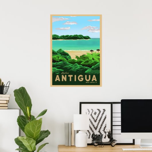 Besuch Antigua Poster (Heimbüro)